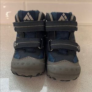 Mishansha Blue and Gray Outdoor Boots with Velcro Straps